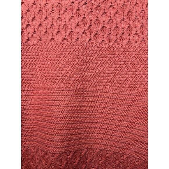Womens 2XL St John's Bay Orange Cable Knit Pullover Sweater - Picture 4 of 9
